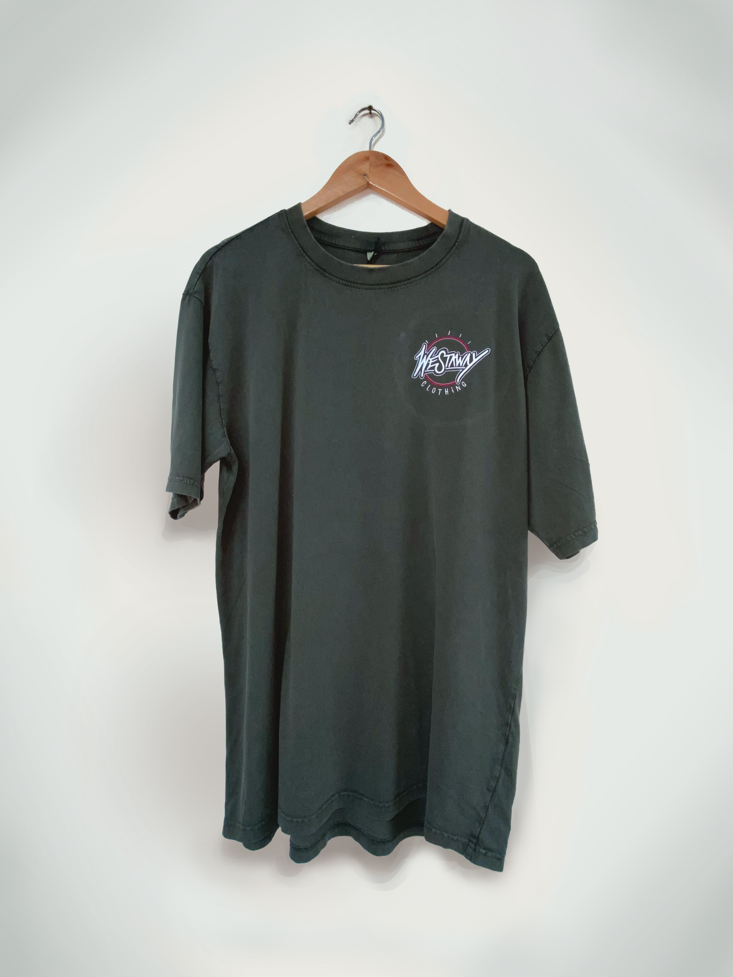 Oversize Tee | Freak Wave - Stonewash Grey